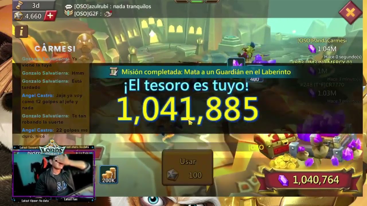 Me gane el Laberinto en LordsMobile