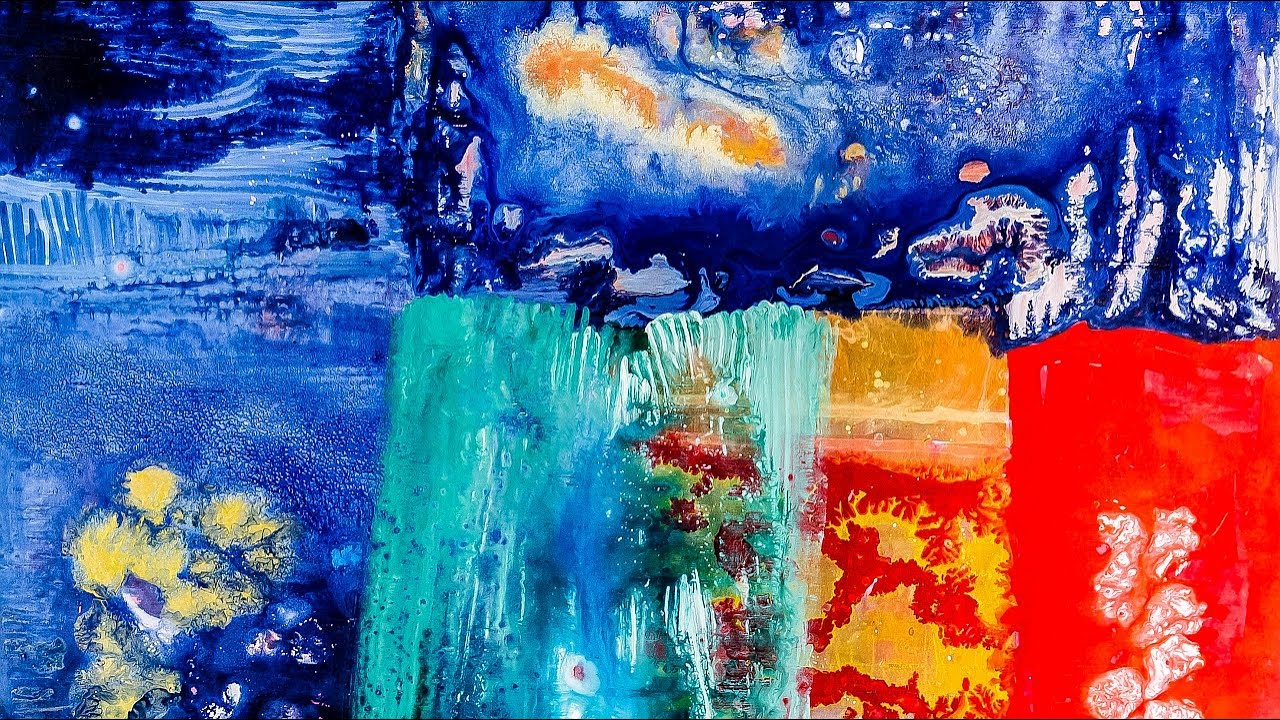 #3.  14 paintings by Firoozyves paired with 'TANGO' - music by Peter Willsher