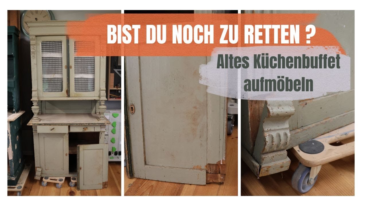 Aufgemöbelt: Antikes Buffet reparieren und streichen - Anleitung Möbel Upcycling