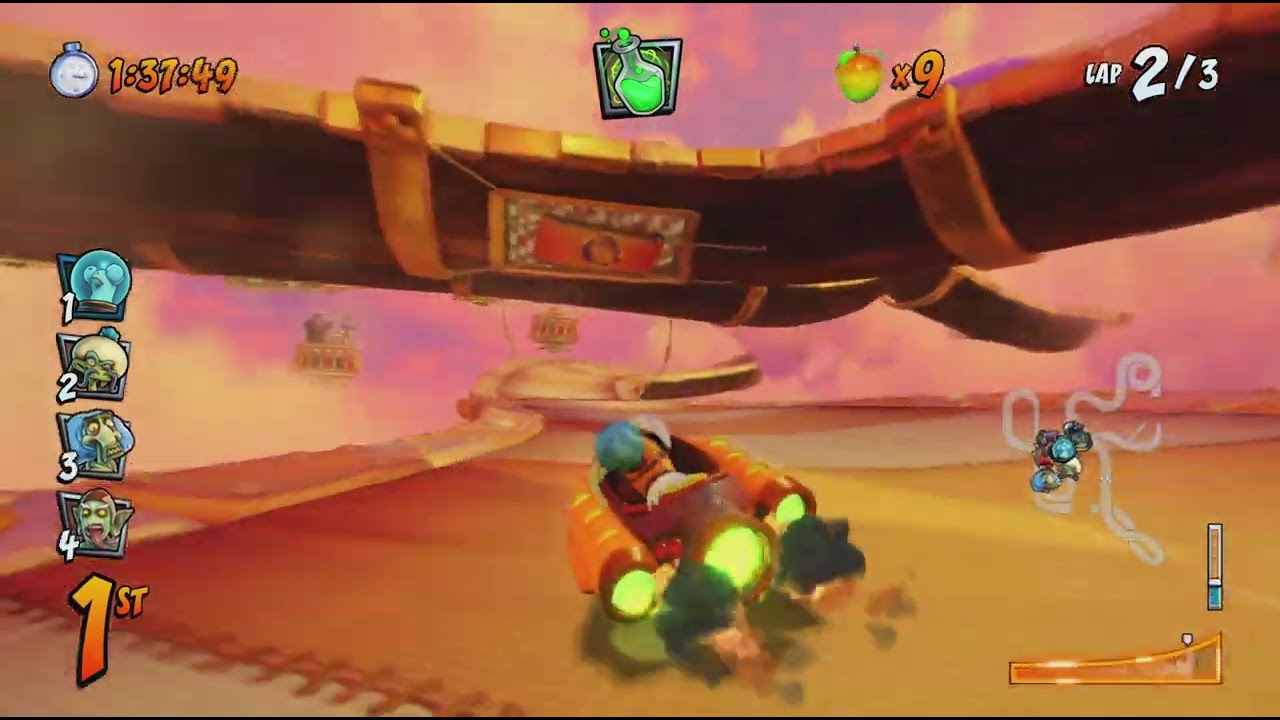 Crash Team Racing Nitro-Fueled - Hot Air Skyway with King Space Chicken (Hard)