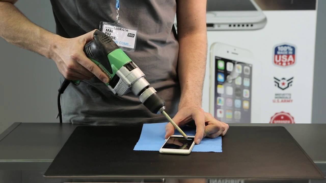 Fusion - Test di resistenza antiurto pellicola per display
