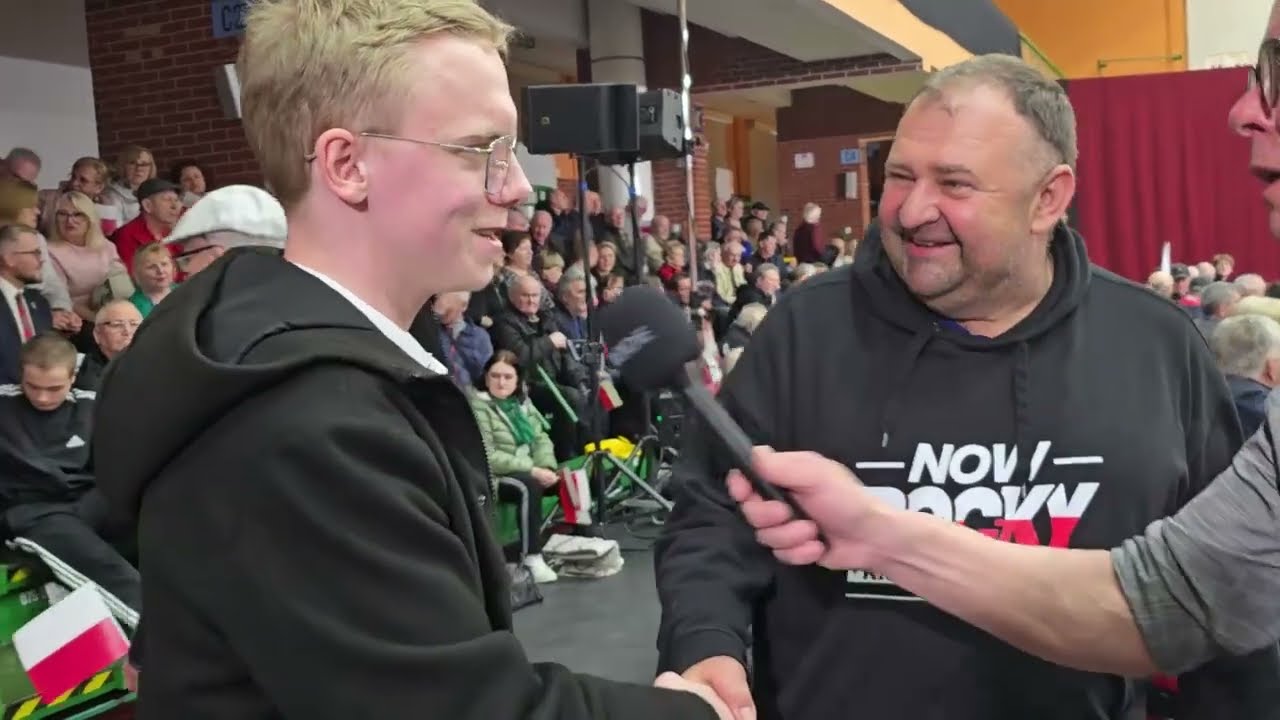 Kandydat na prezydenta Karol Nawrocki w Iławie 21-03-2025