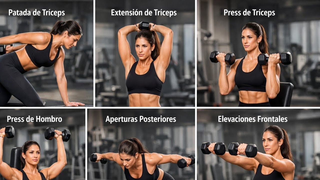 🏋️‍♀️ TÍTULOEntrenamiento de Hombros y Tríceps | Fuerza que se Construye con Amor