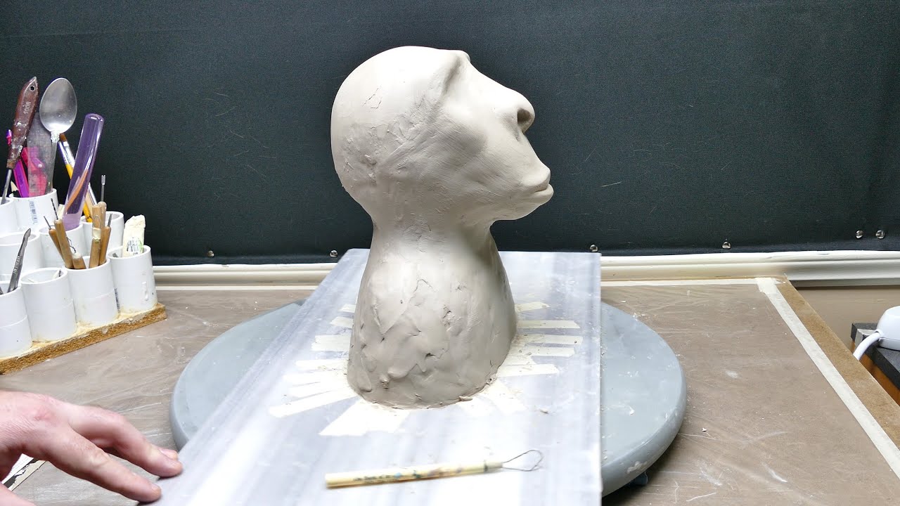 Air Dry Sculpting, part 3.  Basic defining.