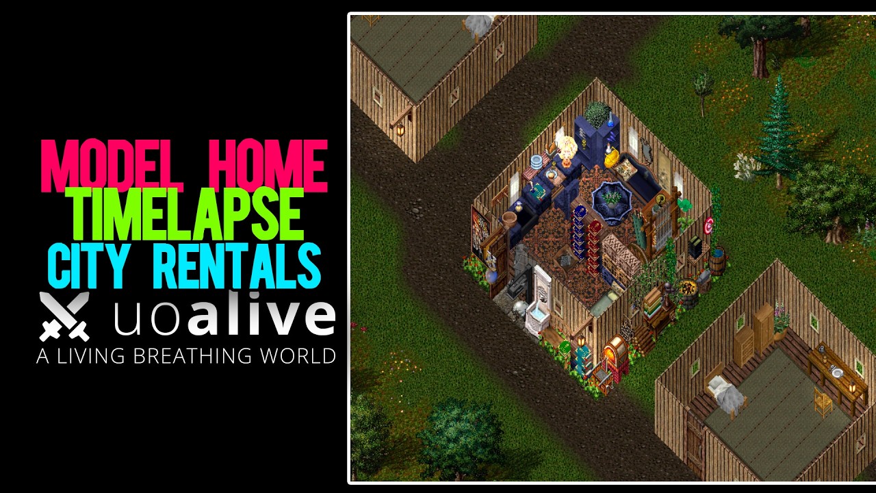UOAlive - Model City Rental Decoration Timelapse - Ultima Online