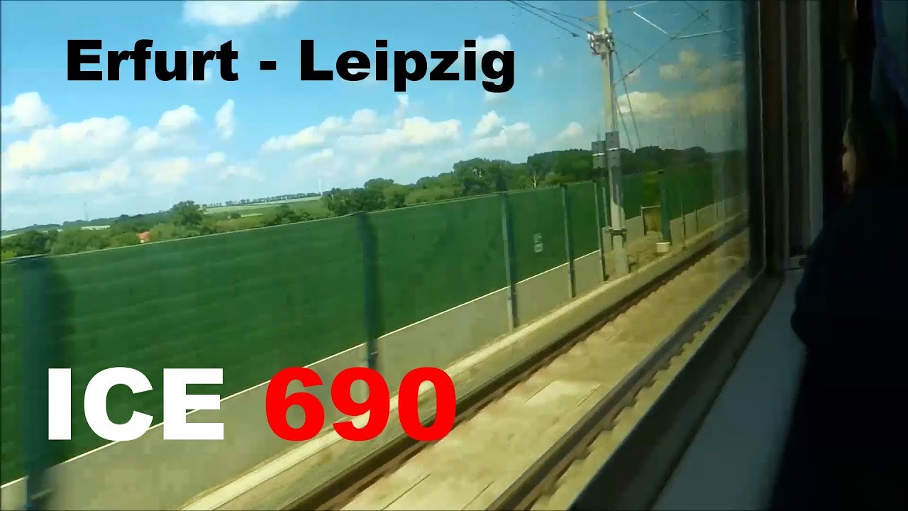 [Vmax. 280 km/h] ICE 690 (ICE 1) Mitfahrt SFS Erfurt - Leipzig (full)