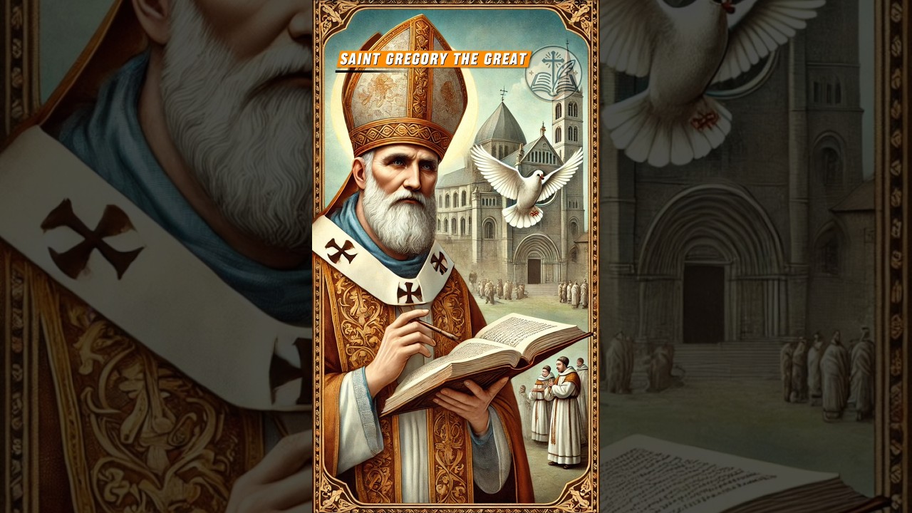 Saint Gregory the Great, a pope and reformer, shaped the Church with wisdom and faith. ✝️📖