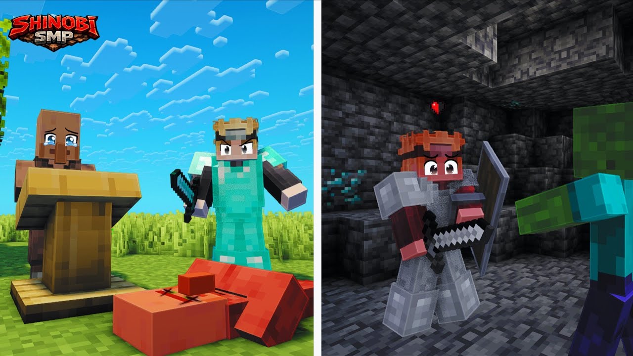 One Heart Left While Mining Diamonds | Shinobi SMP