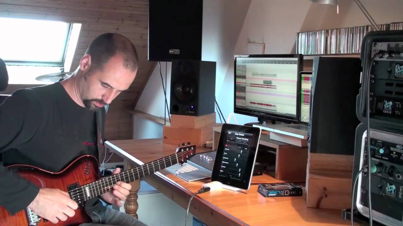 AmpKit + LiNK on iPad for rehearsal in the studio