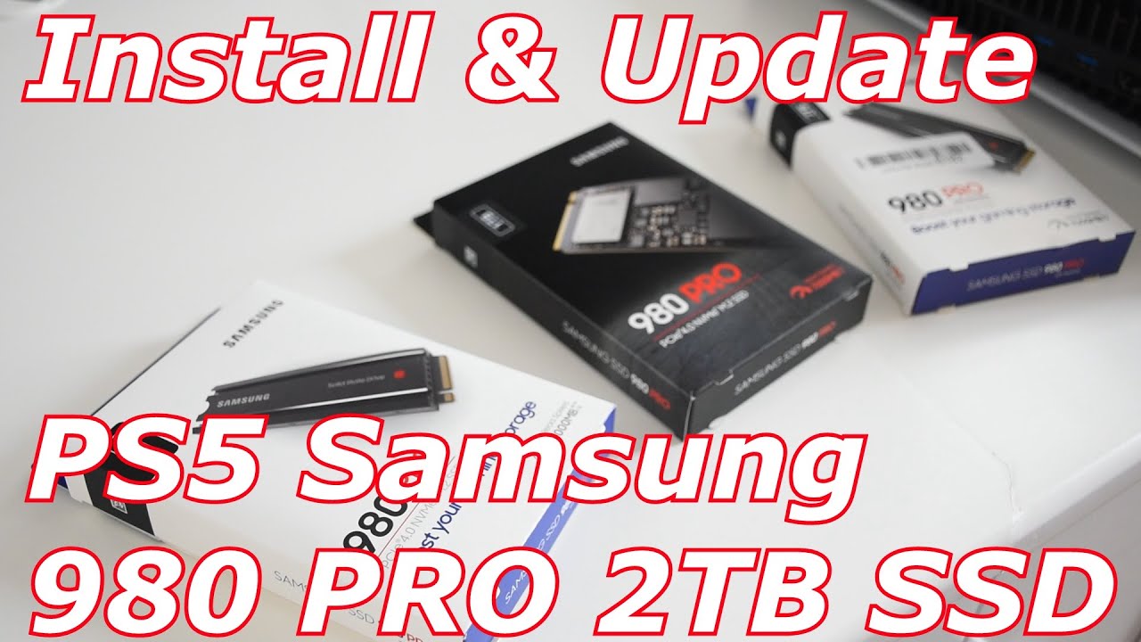 Playstation 5 PS5 Samsung 980 PRO 2tb SSD With Heatsink Install & Firmware Update 6500MB Speeds