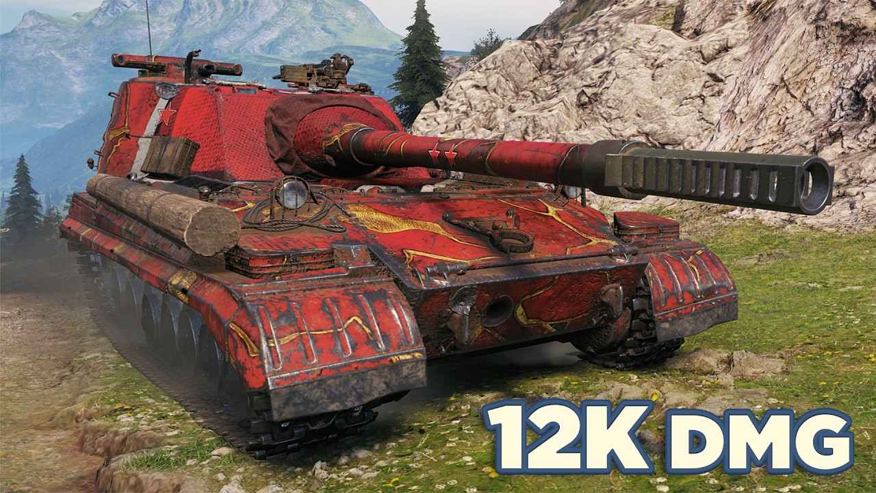 Объект 268 Вариант 4 • 12К УРОНА 10 ФРАГОВ • WoT Gameplay