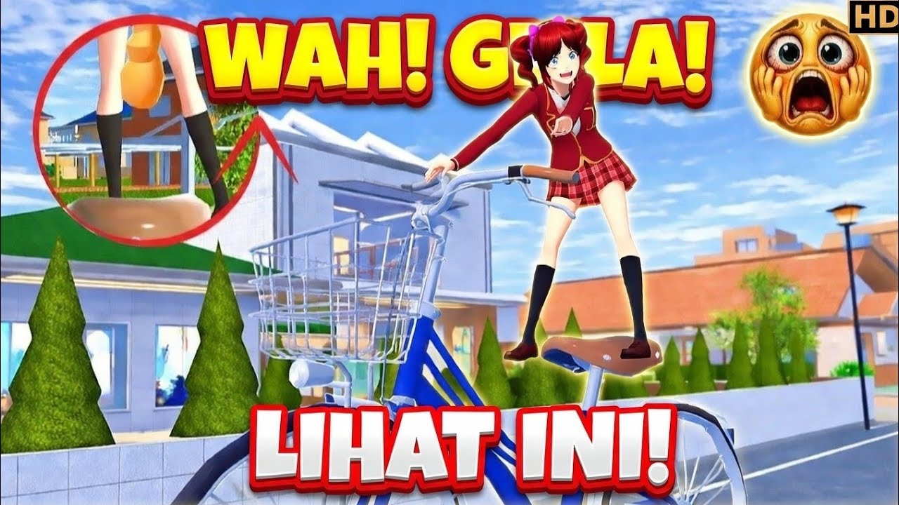 MIRA KEBELET PARAH DI ATAS SEPEDA RAKSASA! #sakuraschoolsimulator 