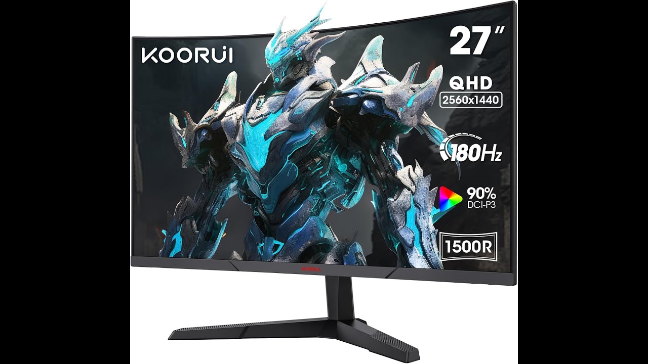 KOORUI 27E6QCA Review: 180Hz Curved Gaming Monitor Under $300!