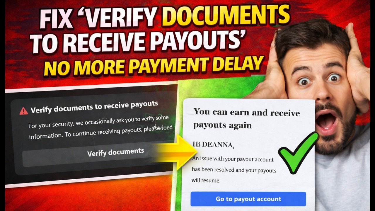Fix &ldquo;Verify Documents to Receive Payouts&rdquo; | No More Payment Delay (2026)