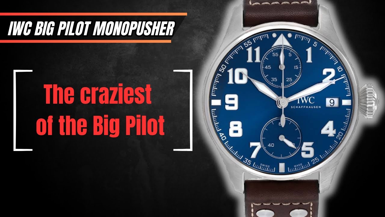 IWC Big Pilot Le Petit Prince Monopusher 💙⌚💙 The ultimate luxury desk accessory 🔥😈🔥