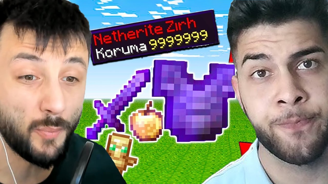 Minecraft ama Y&uuml;n OP İtem Veriyor! Laz ile Oyunu Bitirdik.