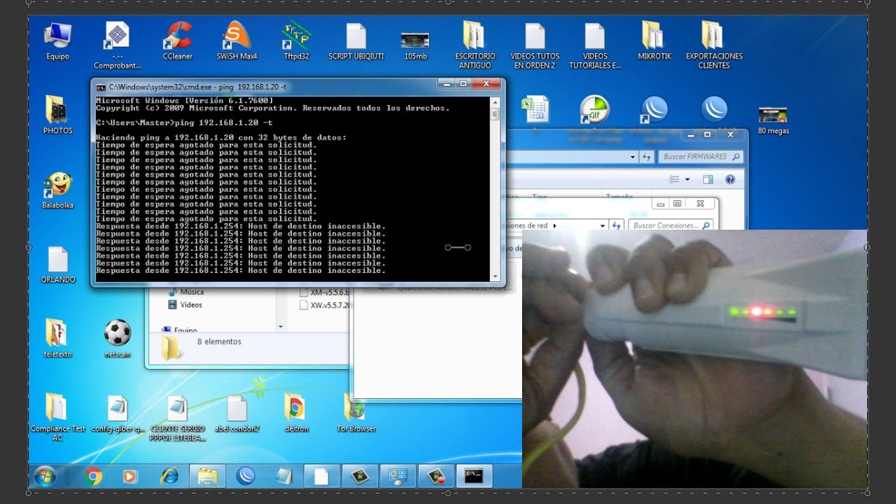 Recuperacion Firmware Ubiquiti Metodo TFTP Hard Reset o Reseteo Duro