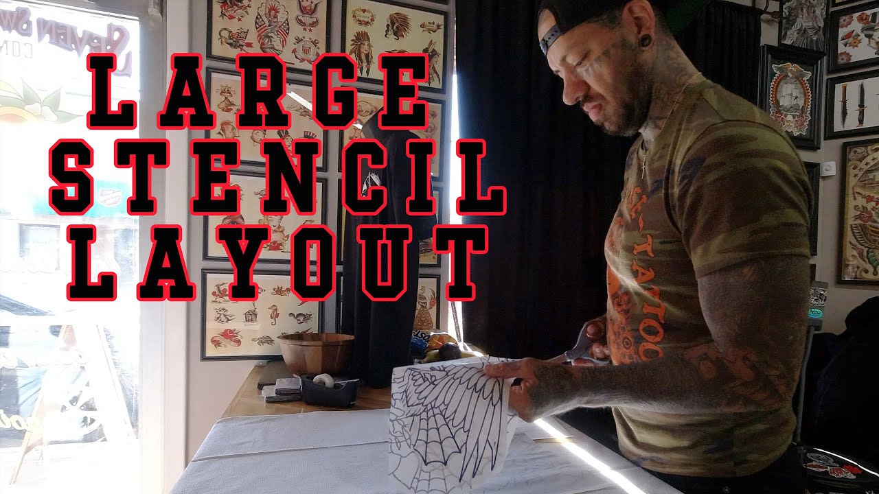 Tattuesday: Large Stencil Layout and Tattoo