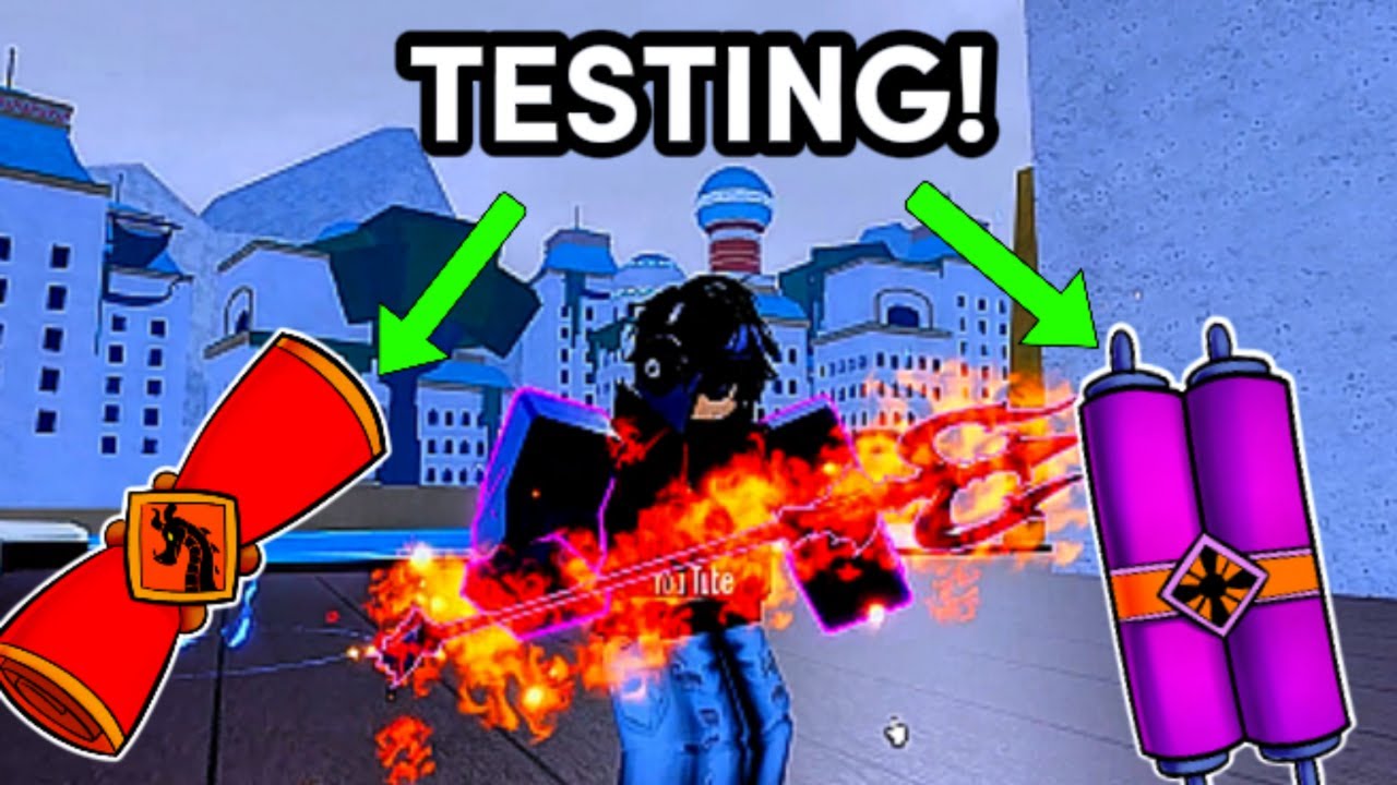 TESTING Mythical and Legendary Scrolls! Which is the best for Burning Blessing in Blox fruits 2024