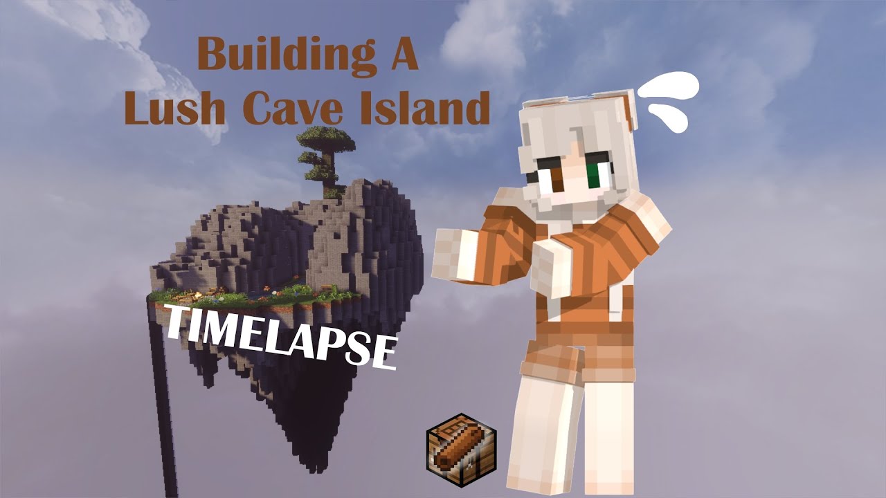 Minecraft Lush Cave in the Sky | Cozy Floating Island Timelapse