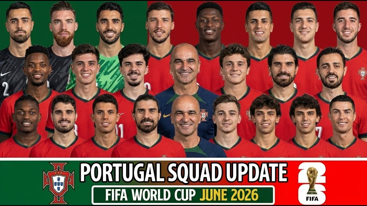 Portugal National football Team  Update for FIFA World Cup 2026 🇵🇹 | Official 26-Man Squad