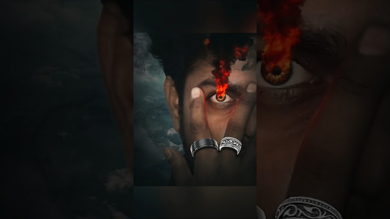 Fire Smoke 😱 creative Photo editing tutorial / #picsart #photography #shortvideo