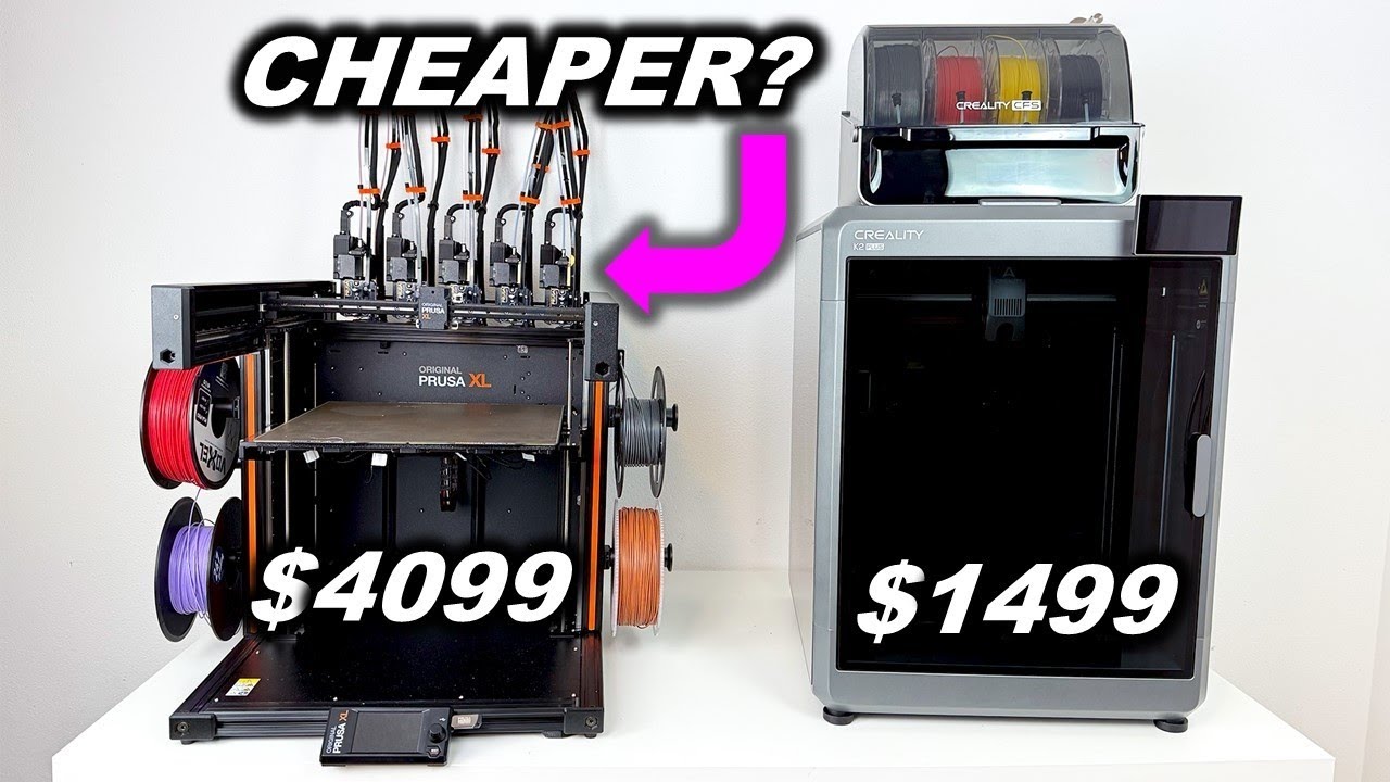Prusa XL против K2 plus: проверены эффективность материалов и энергопотребления!