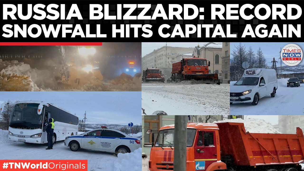 HUNDREDS STRANDED IN ARCTIC STORM: Footage Shows Drivers Battling Massive Snowdrifts in Murmansk