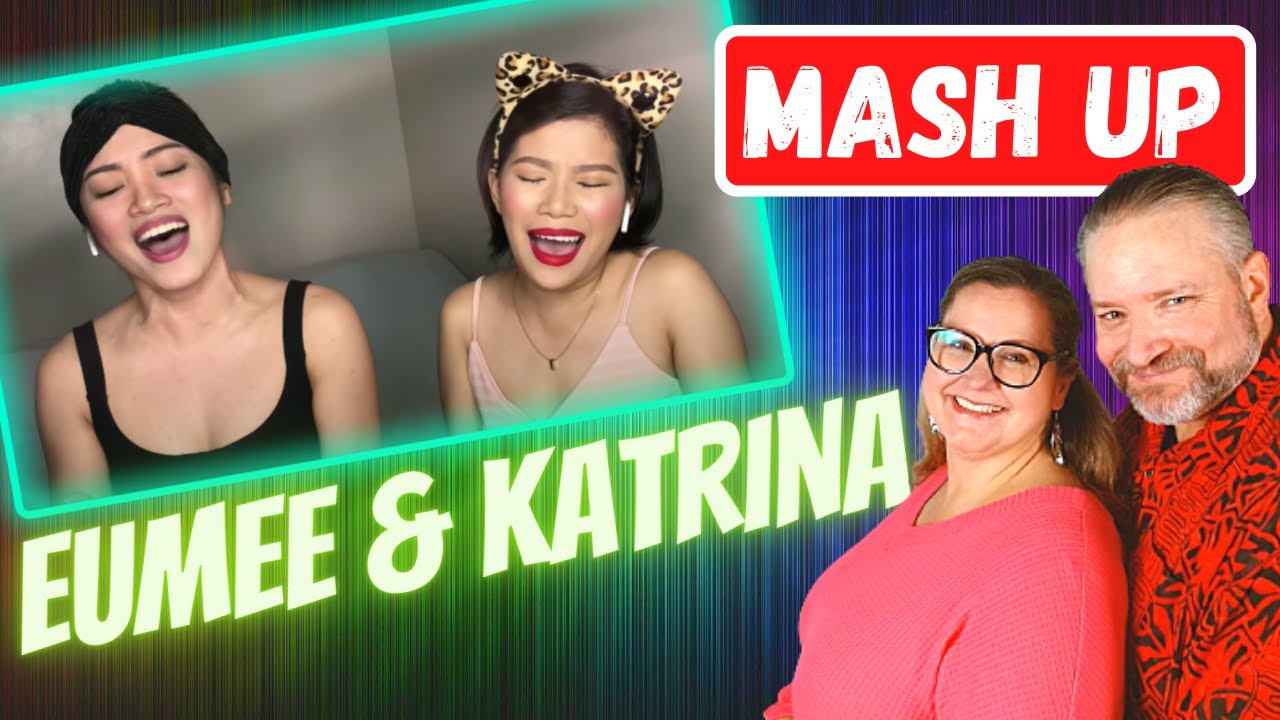First Time Reaction to I'LL NEVER LOVE AGAIN mashed up with WITHOUT YOU by Katrina Velarde and Eumee