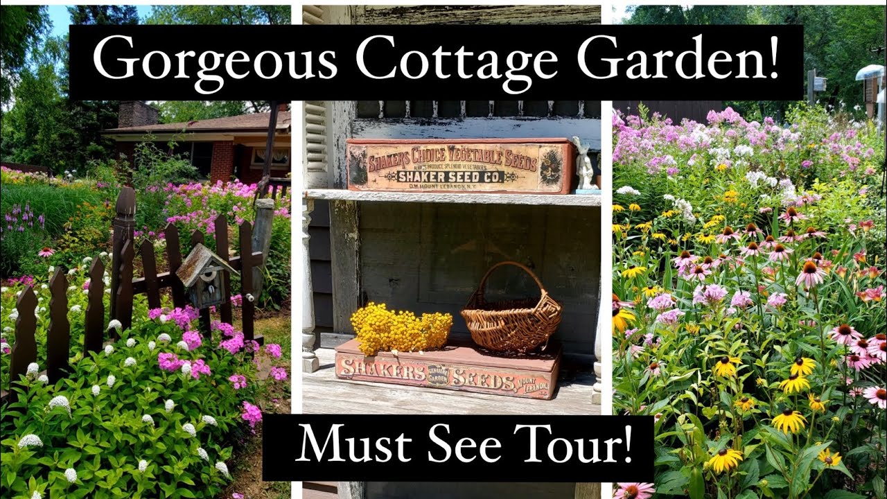 A Gorgeous Cottage Garden with a Primitive Flare!  Must see!