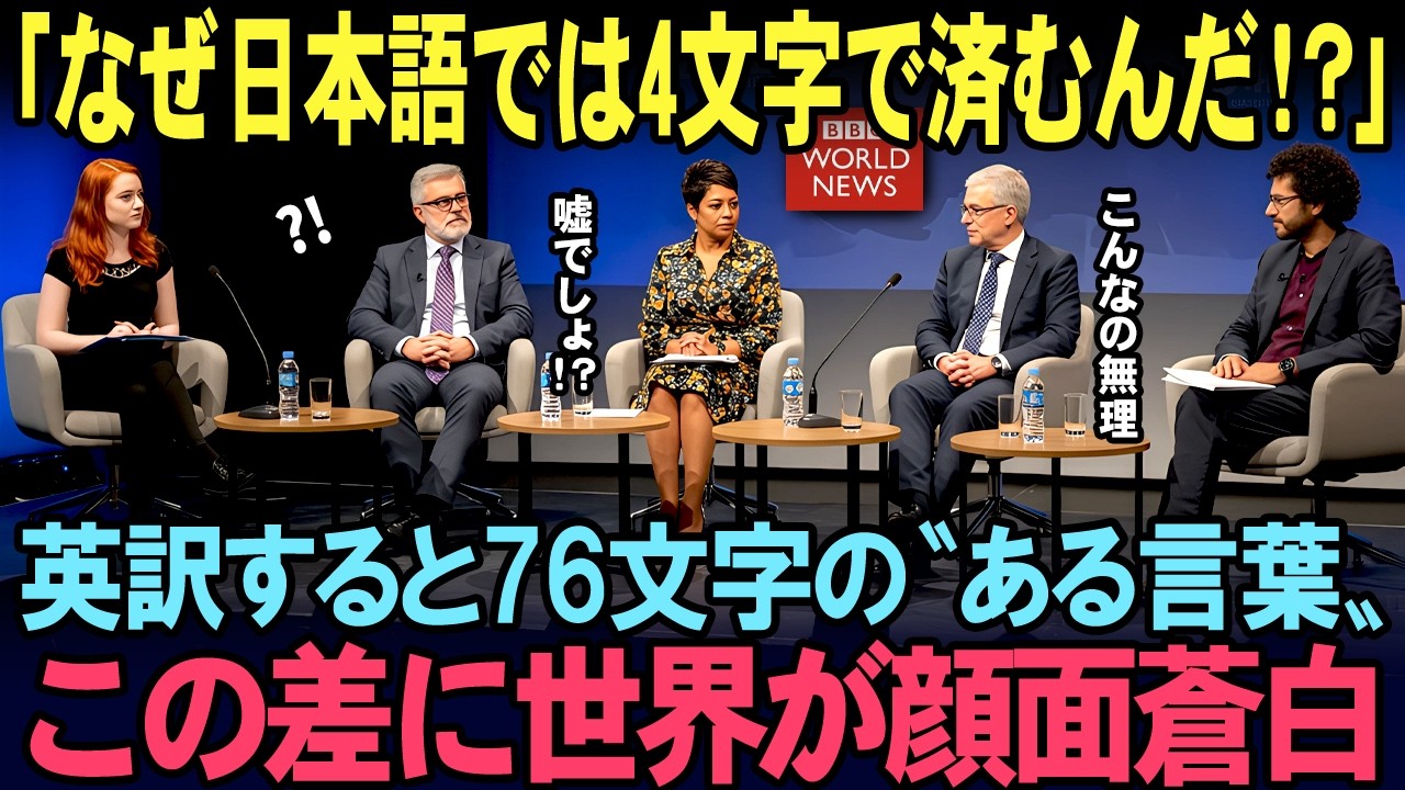 「これを使いこなすのか！？」イギリスBBCが特集した日本語の特殊性！日本語にしかない圧倒的表現力に世界が驚愕！【海外の反応】