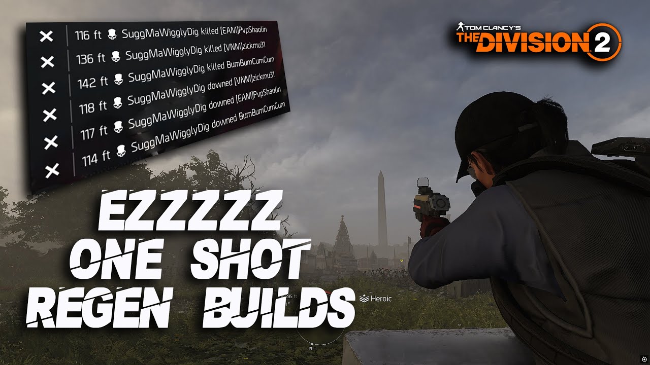 3M sticky bomb ONE SHOT Regen Builds (The Division 2 PVP Y7S1.2)
