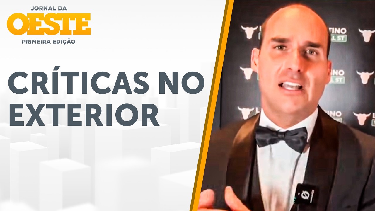 Nos Estados Unidos, Eduardo Bolsonaro reforça apoio a Flávio e critica Lula e STF