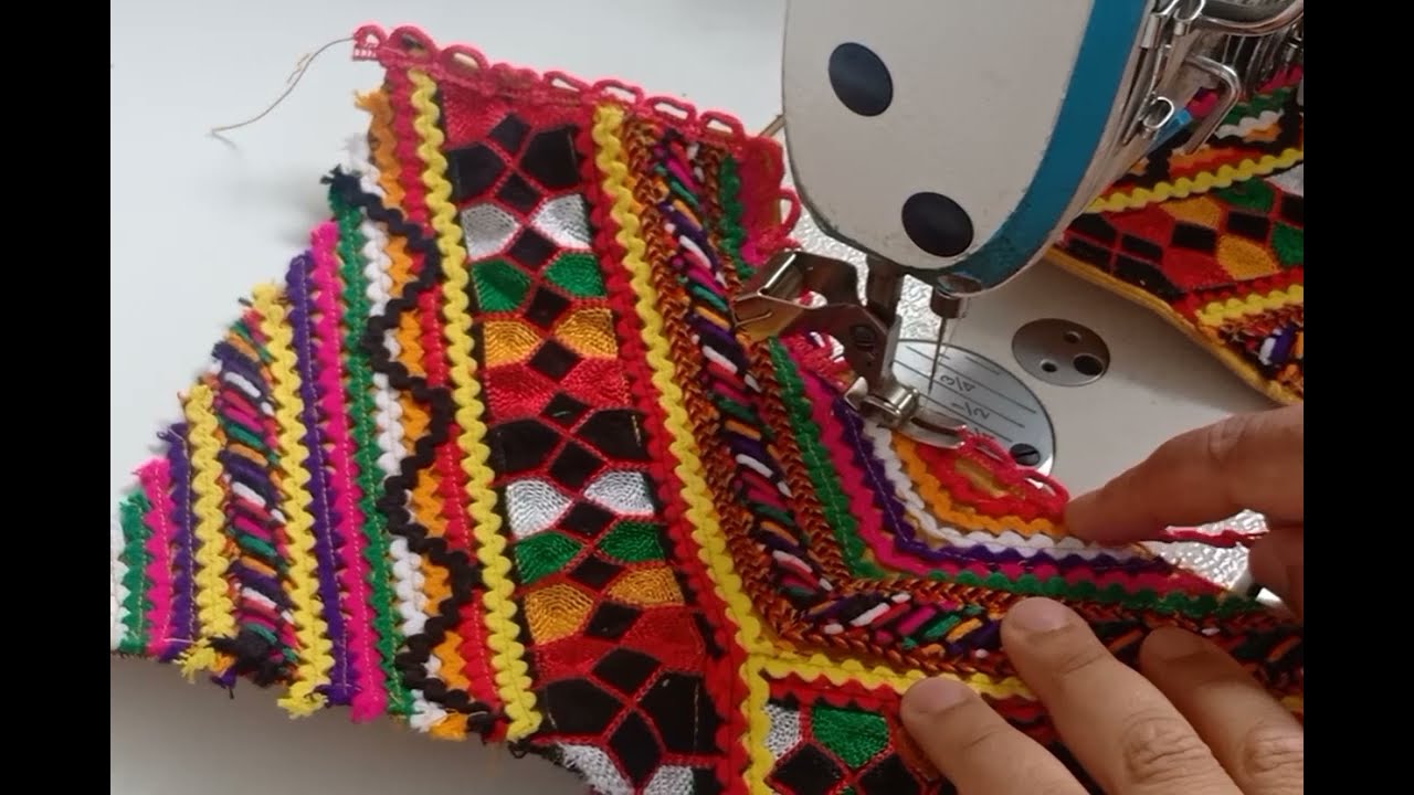 خياطة ڨندورة قبائلية للعروسة باسهل وبأقل التكاليف (جزاء الثاني)