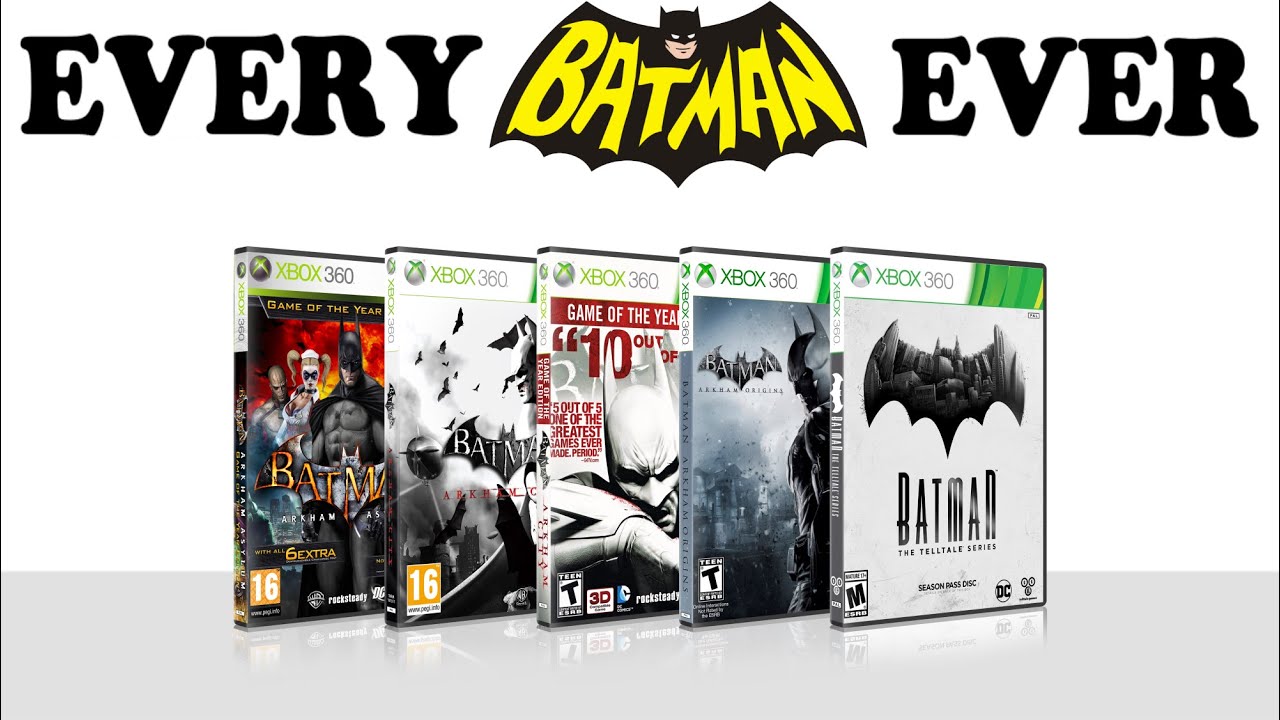 Evolution of Batman Arkham Games for XBOX 360 | 2009-2016 (Unboxing + Gameplay)