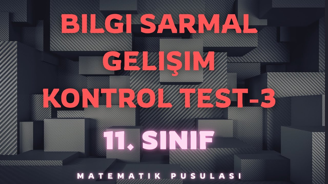 #BİLGİ SARMAL GELİŞİM KONTROL TESTİ-3 #TRIGONOMETRI # 11.SINIF YKS-AYT 