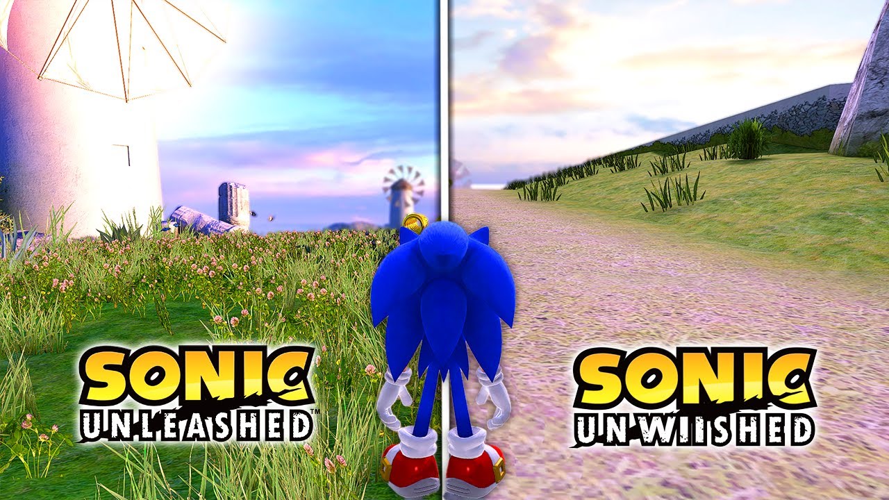 Этапы Sonic Unleashed на Wii.