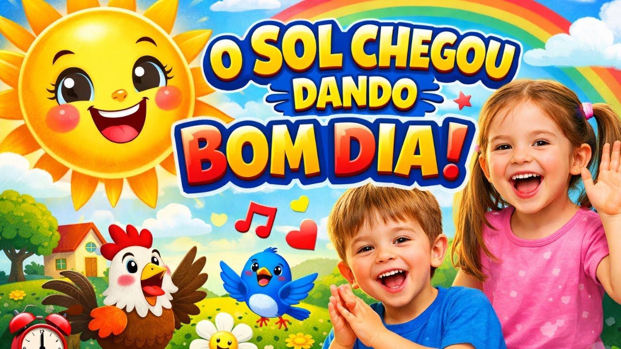 🌞 O Sol Chegou Dando Bom Dia | Música Infantil Alegre para Crianças 👶🎶