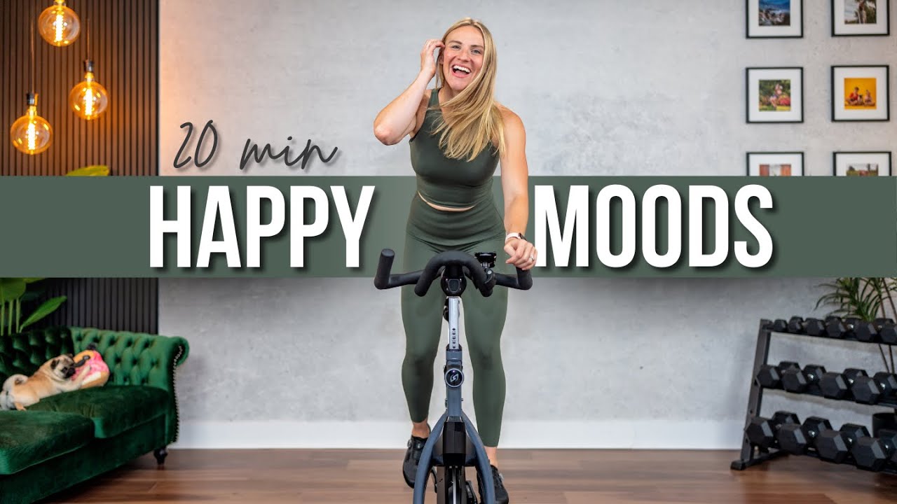 20 min HAPPY MOOD BOOSTER Indoor Cycling Workout
