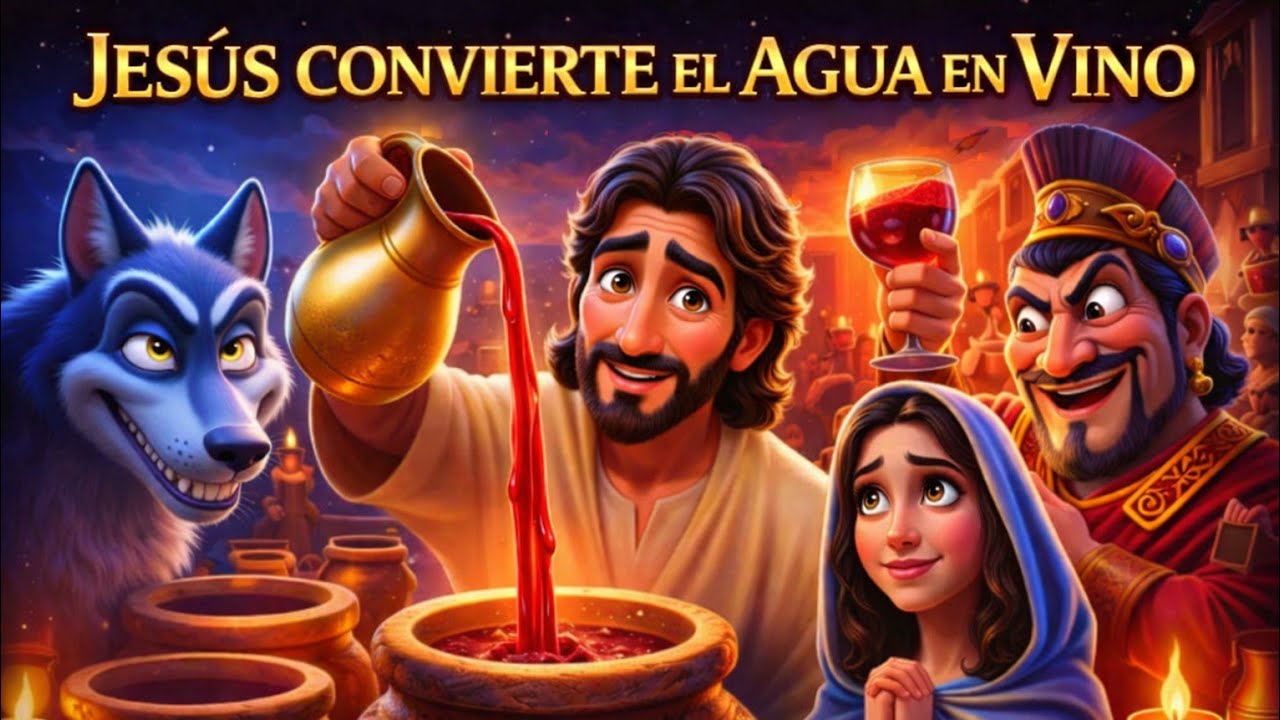 Jesús convierte el agua en vino | AI | RELATOS BÍBLICOS 