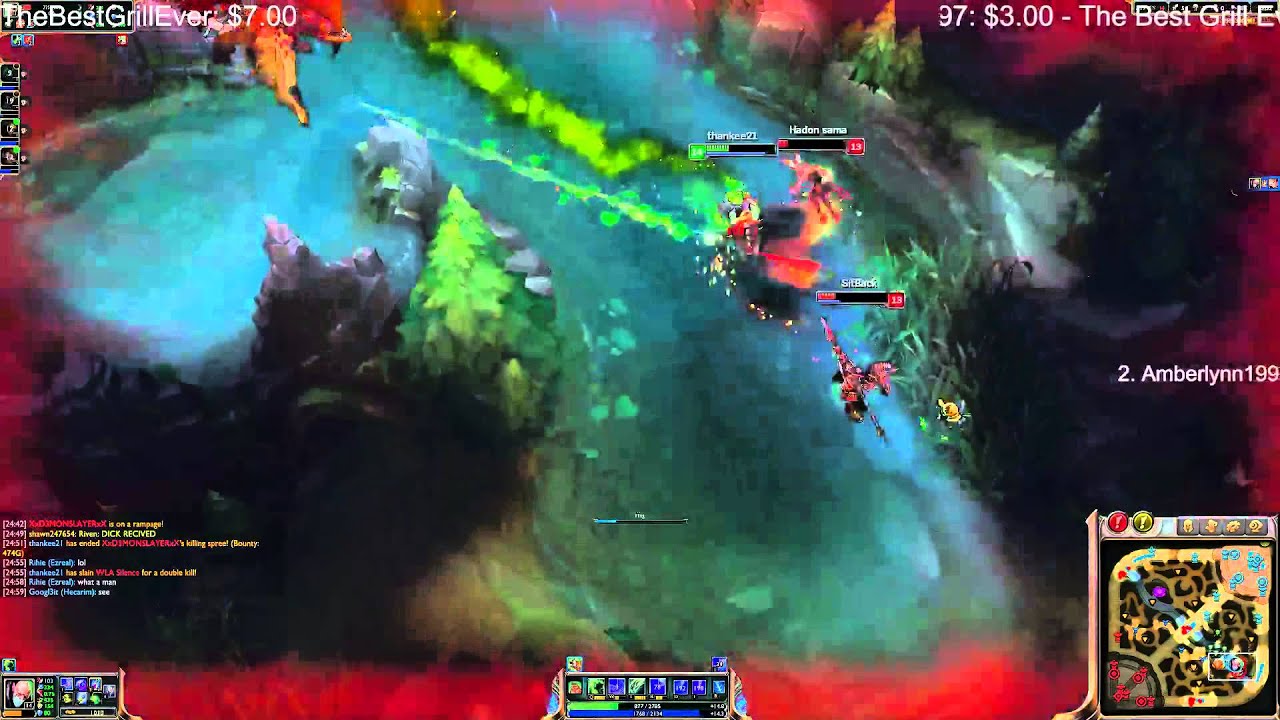 Singed 1v4 Unofficial Quadra Kill at Dragon Pit , EthanD / EthanDJ
