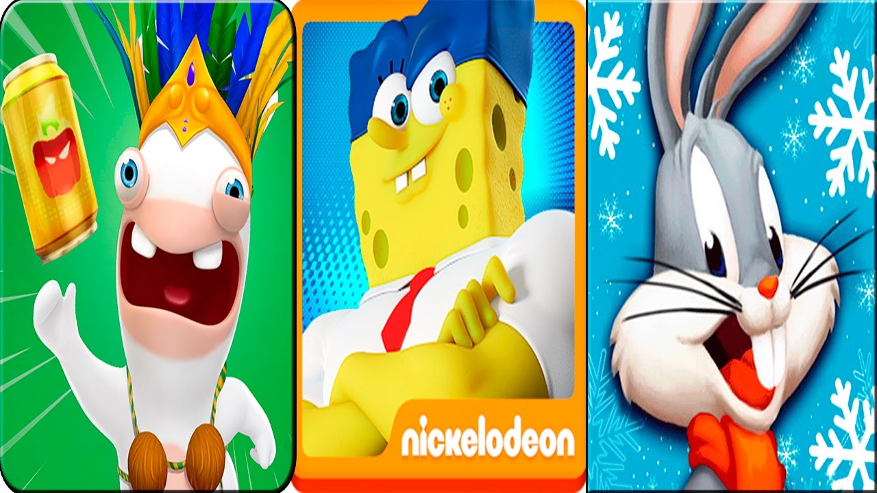Looney Tunes Dash vs Spongebob on The Run vs Rabbids Crazy Rush android gameplay