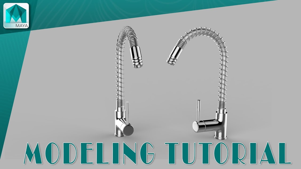 MAYA Modeling Tutorial l Kitchen Sink Tap Modeling in MAYA