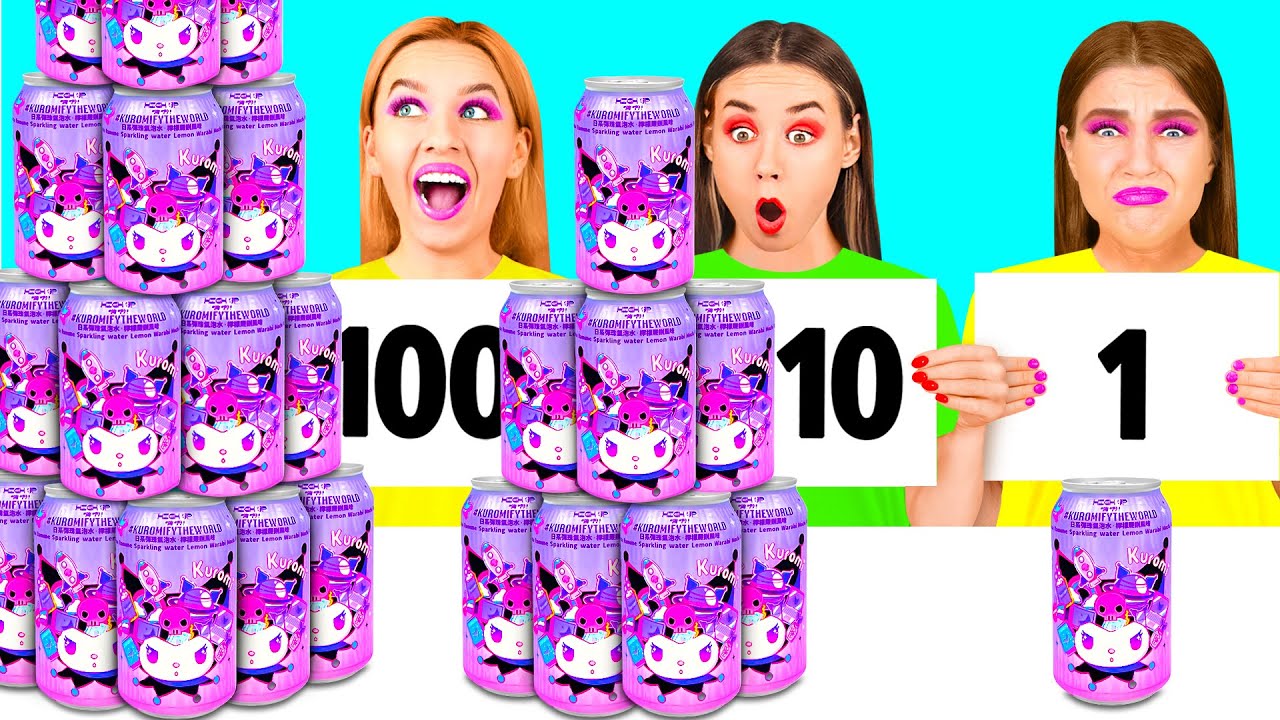 100 Слоев Еды Челлендж | Удивительный Челлендж с Едой от BooBoom Challenge