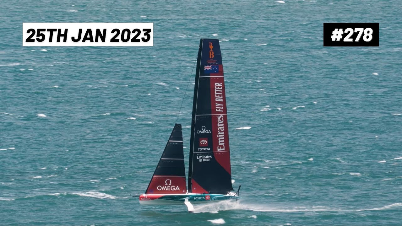 ETNZ Heading Out Of The Harbour In A Stiff Breeze | 25th Jan 2023 | Ep. 278