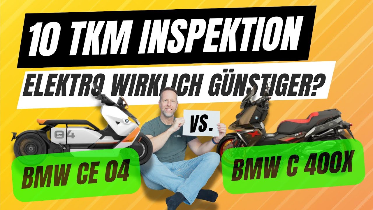 Elektro gegen Verbrenner: BMW CE 04 oder C 400 X – welcher kostet dich mehr beim 10 TKM Service?