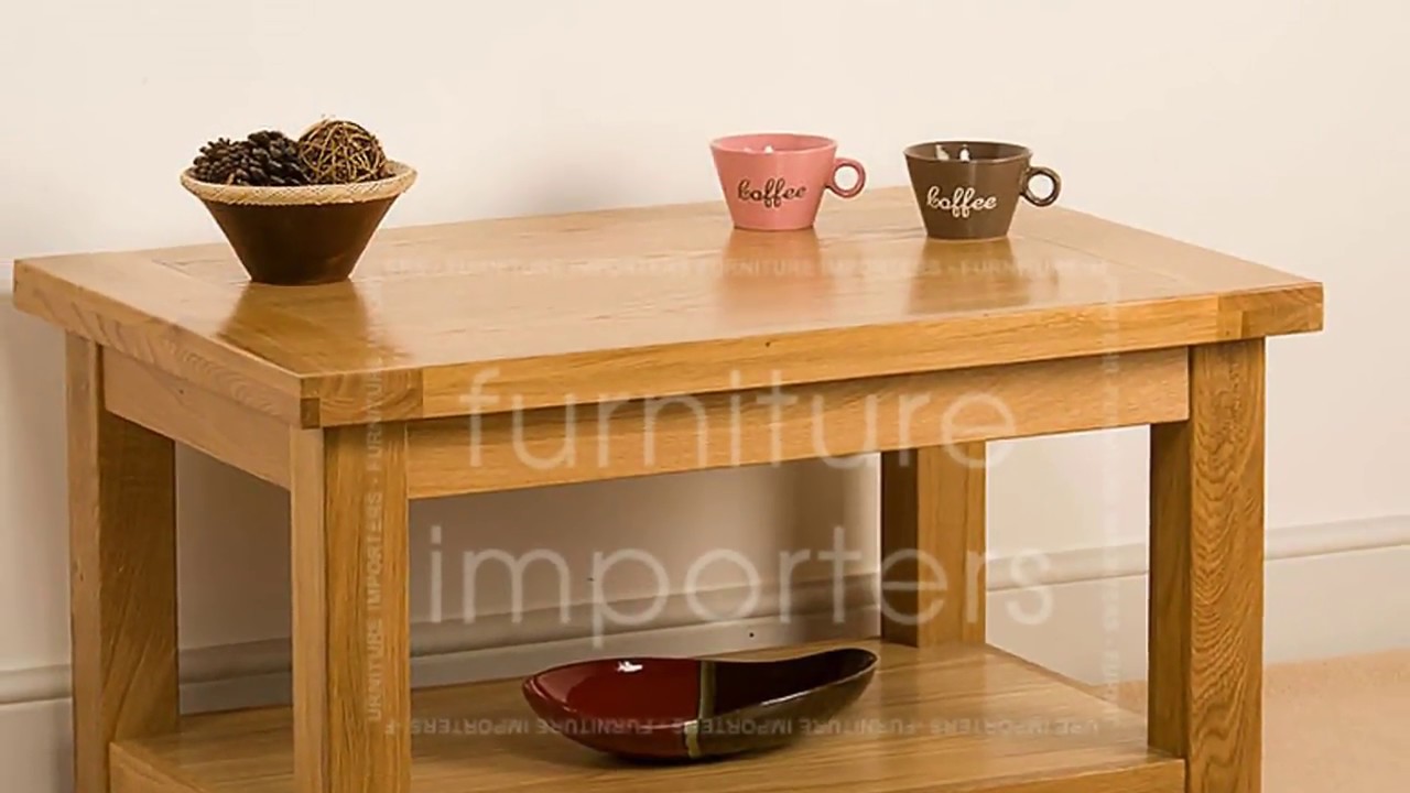 Large Square Oak Coffee Table UK Designs