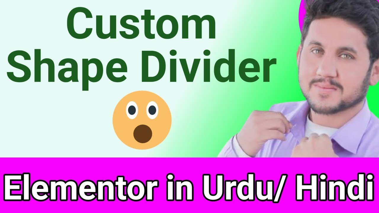 How to Add Custom Shape Divider in Elementor - Custom Shape Divider in Urdu/ Hindi