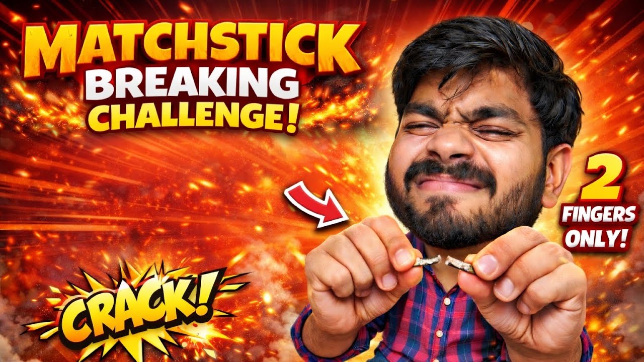 Tillo Tod Challenge 💪🏻 | Matchstick Breaking Challenge 🤪