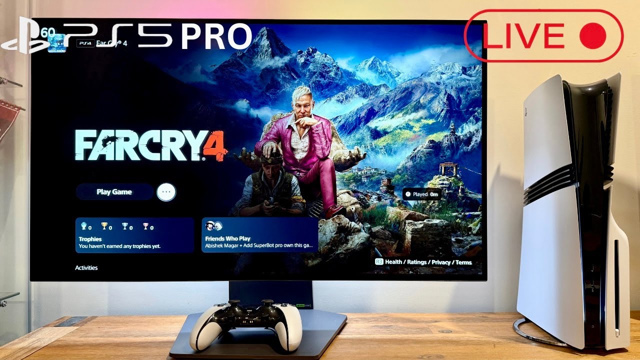 Far Cry 4 PS5 Pro Gameplay With LG 32GS95UE-B UltraGear 32" OLED 4K | Live Stream